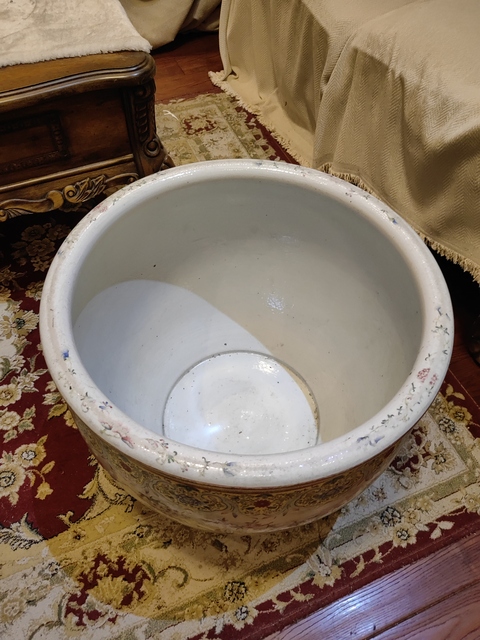 古玩陶瓷粉彩開光八仙人物畫缸拍賣，當前價格98000元