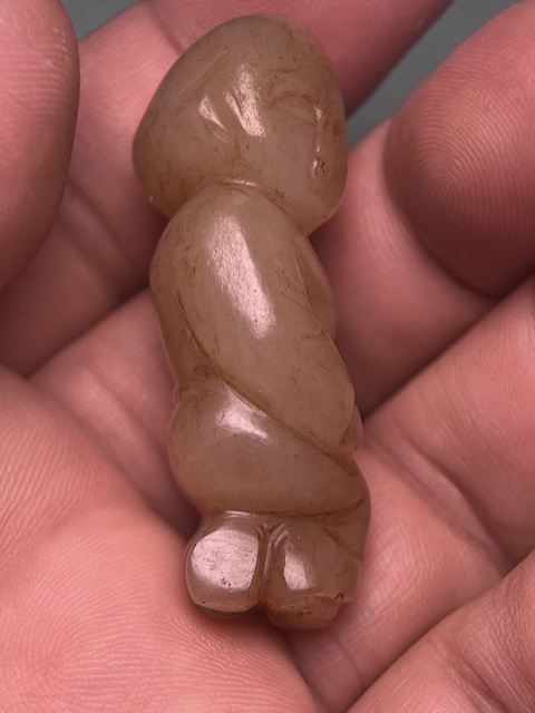 古玩玉器宋代白玉滿紅沁童子拍賣，當前價格46800元