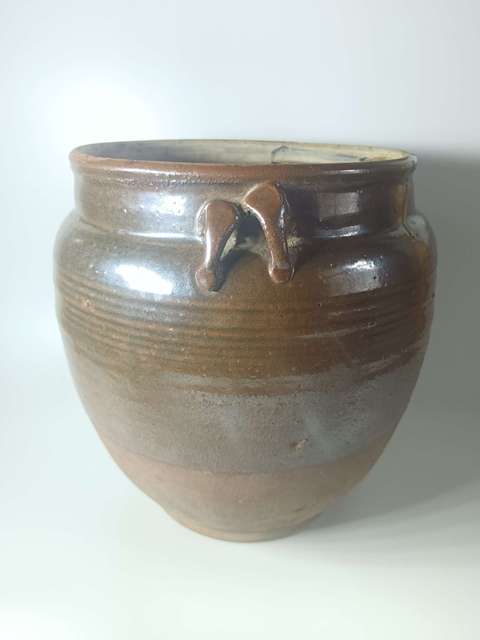 古玩陶瓷明末清初～定窯系窯變雙系罐拍賣，當前價格388元