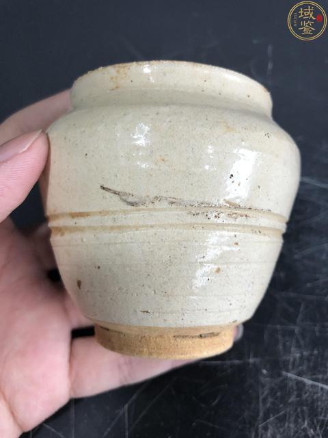 古玩陶瓷元末明初.青白釉弦紋蓋罐(帶保真卡)拍賣，當前價格2600元