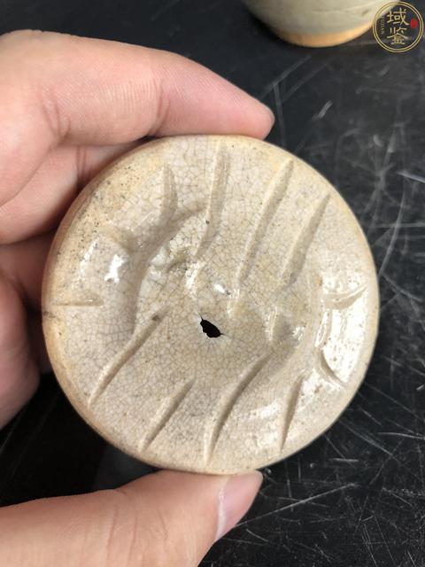 古玩陶瓷元末明初.青白釉弦紋蓋罐(帶保真卡)拍賣，當前價格2600元