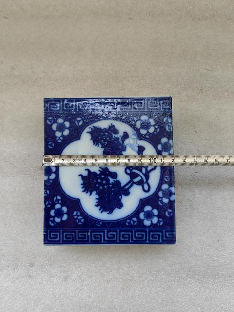 古玩陶瓷青花獅子繡球圖脈枕拍賣,當前價格450元
