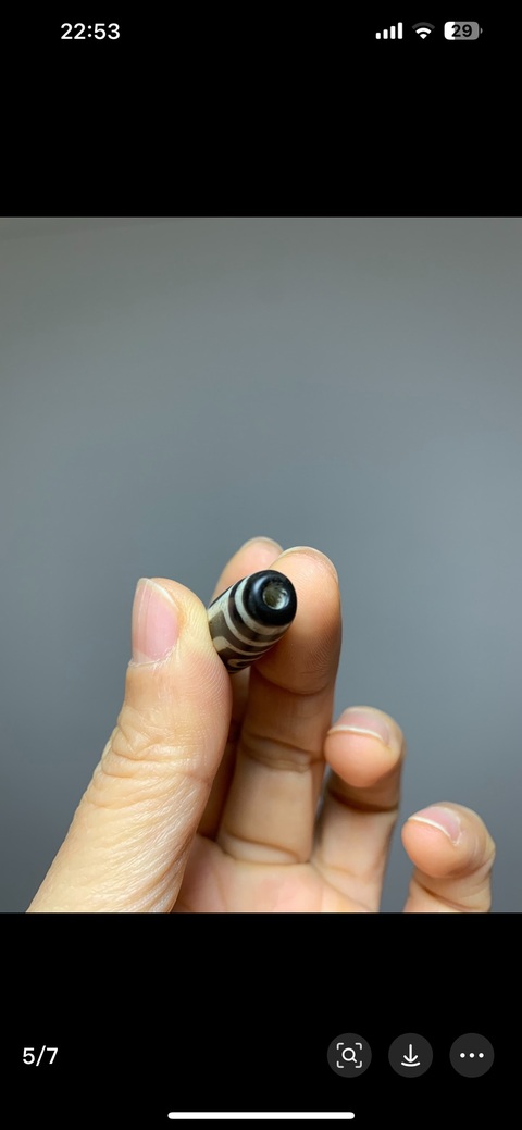古玩玉器清代老料器天珠拍賣(mài),當(dāng)前價(jià)格999元