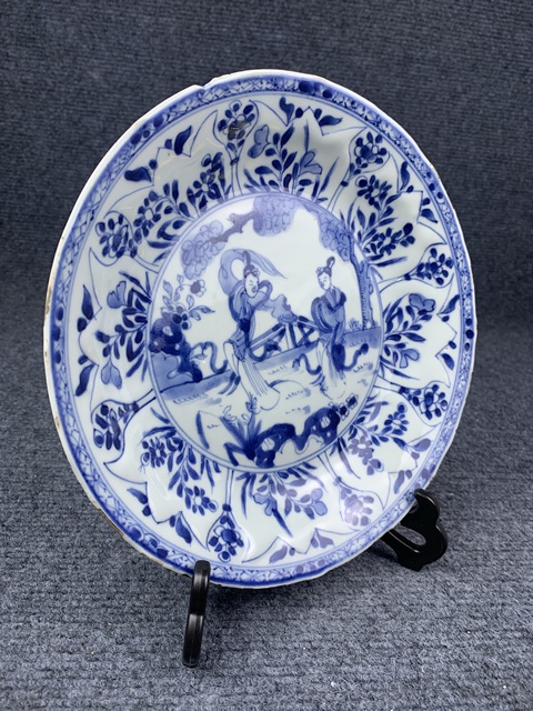 古玩陶瓷康熙青花人物盤拍賣,當前價格3588元