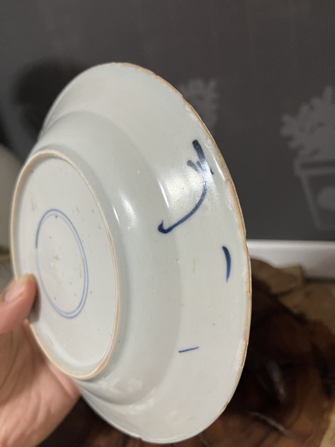 古玩陶瓷康熙青花螭龍盤拍賣,當前價格599元