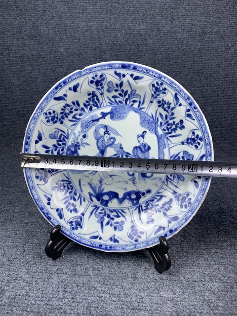 古玩陶瓷康熙青花人物盤拍賣,當前價格3588元
