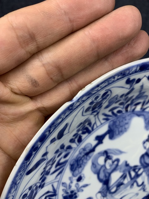 古玩陶瓷康熙青花人物盤拍賣,當前價格3588元