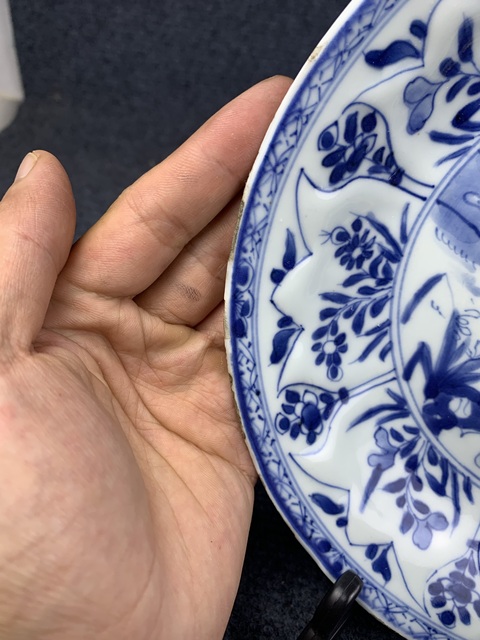 古玩陶瓷康熙青花人物盤拍賣,當前價格3588元