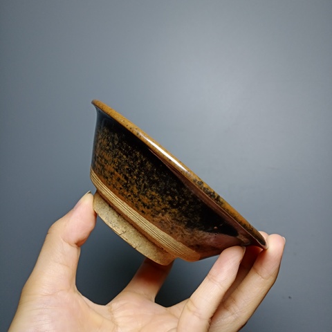 古玩陶瓷清代,蟮魚釉茶盞388拍賣,當前價格388元