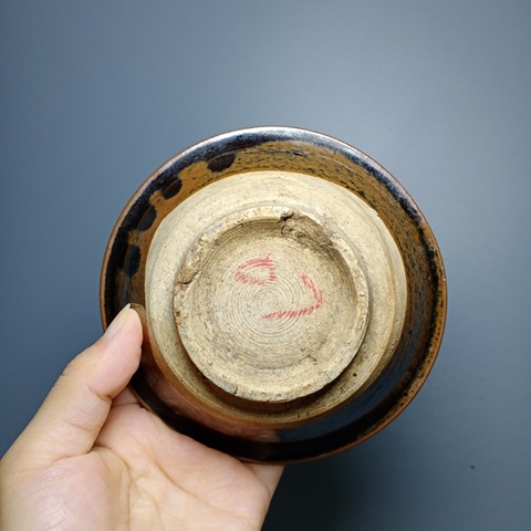 古玩陶瓷清代,蟮魚釉茶盞388拍賣,當前價格388元