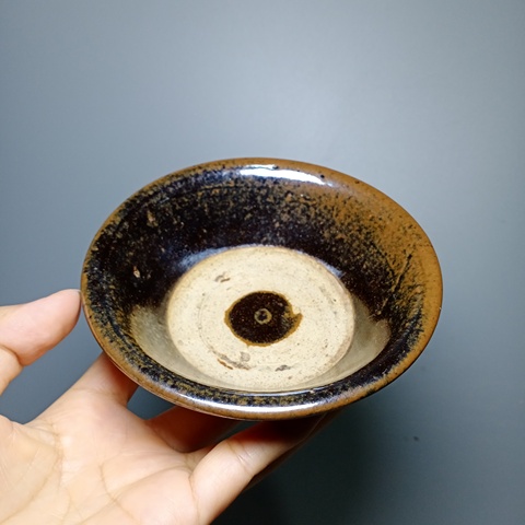 古玩陶瓷清代,蟮魚釉茶盞388拍賣,當前價格388元