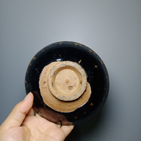 古玩陶瓷金代，黑釉盞拍賣，當(dāng)前價(jià)格1500元