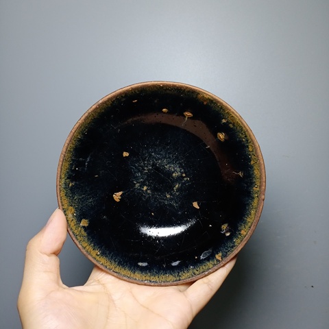古玩陶瓷金代，黑釉盞拍賣，當(dāng)前價(jià)格1500元