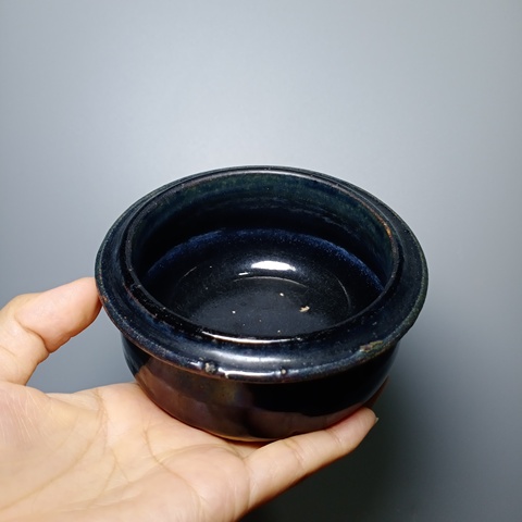 古玩陶瓷黑釉香爐拍賣，當前價格950元