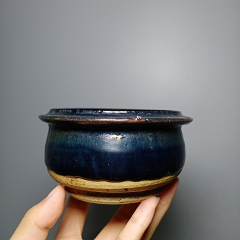 古玩陶瓷黑釉香爐拍賣，當前價格950元