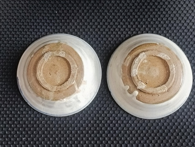 古玩陶瓷明末清初磁州窯青花盤拍賣，當前價格50元