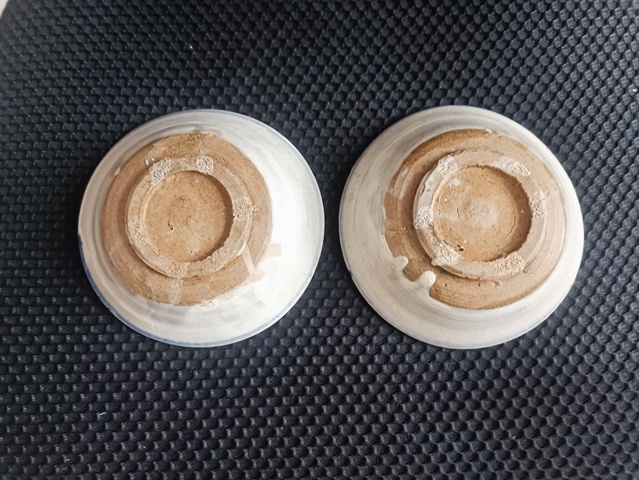 古玩陶瓷明末清初磁州窯青花盤拍賣，當前價格50元