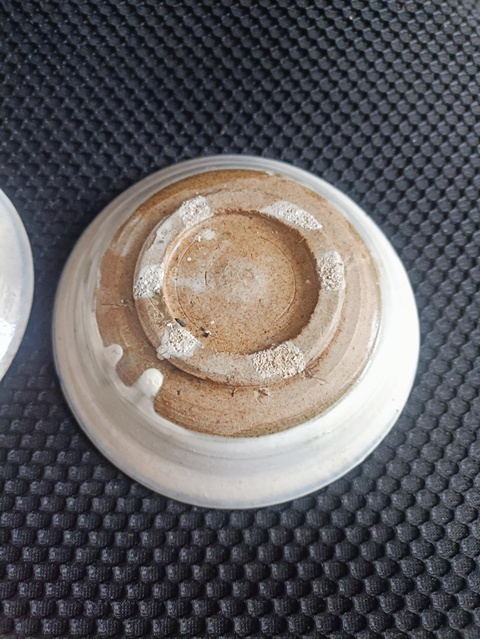 古玩陶瓷明末清初磁州窯青花盤拍賣，當前價格50元