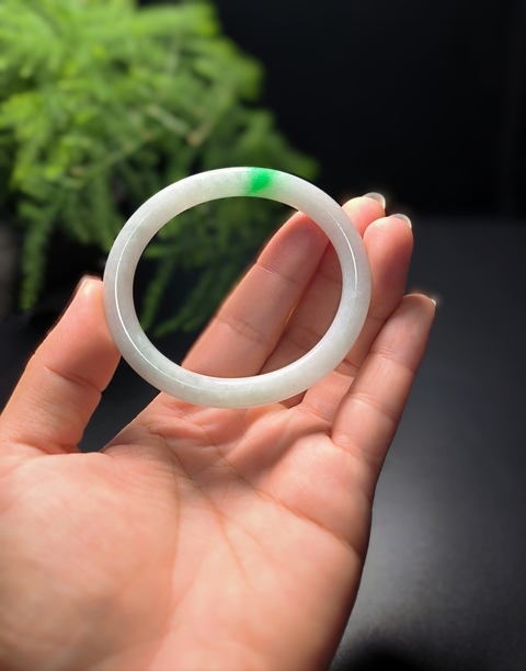 古玩玉器天然翡翠貴妃型手鐲拍賣，當前價格4900元