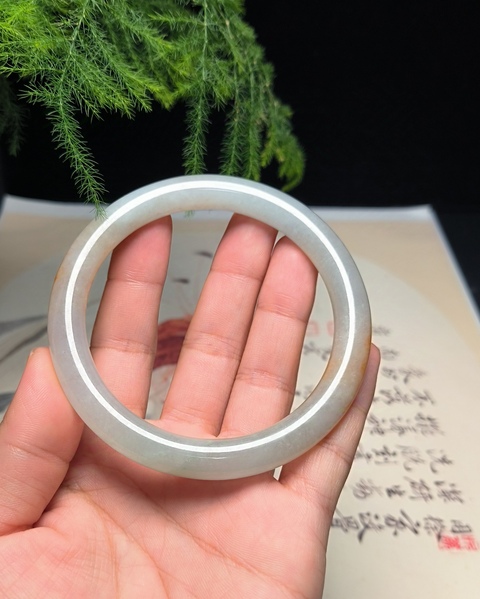 古玩玉器清代冰紅老翡翠手鐲拍賣，當前價格13000元