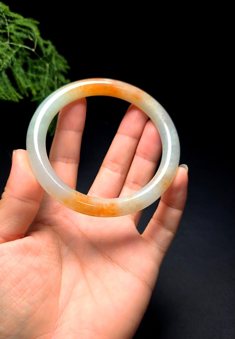 古玩玉器清代冰紅老翡翠手鐲拍賣，當前價格13000元