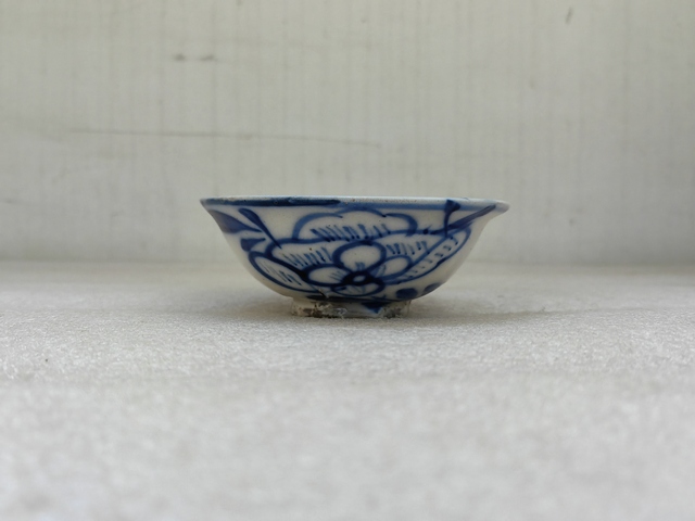 古玩陶瓷青花年年有余茶碗拍賣，當前價格680元