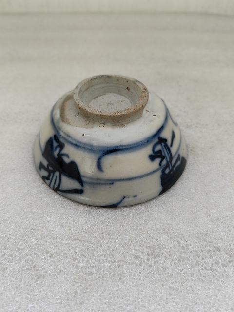 古玩陶瓷青花花卉紋茶碗拍賣，當(dāng)前價(jià)格550元