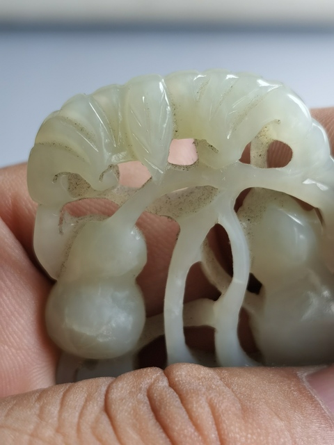 古玩玉器和田玉葫蘆型玉佩拍賣，當前價格488元