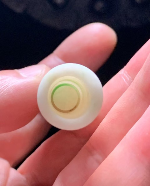 古玩玉器清代獨山玉雕“素紋翎管”拍賣,當前價格3800元