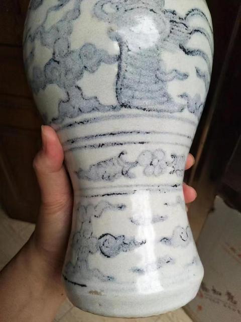 古玩陶瓷明正德青花鳳紋梅瓶拍賣,當(dāng)前價格38000元