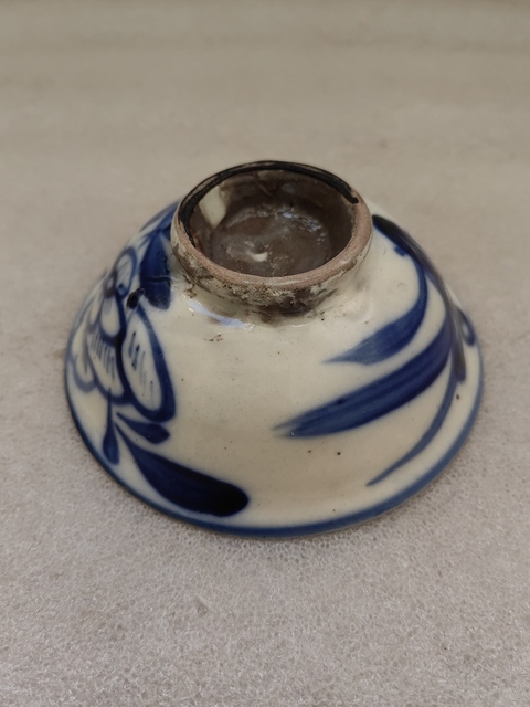 古玩陶瓷青花年年有余茶碗拍賣，當前價格680元
