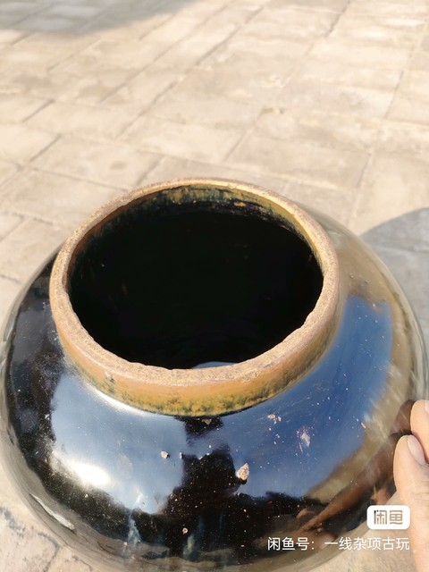古玩陶瓷黑釉蓋罐拍賣，當(dāng)前價(jià)格2000元