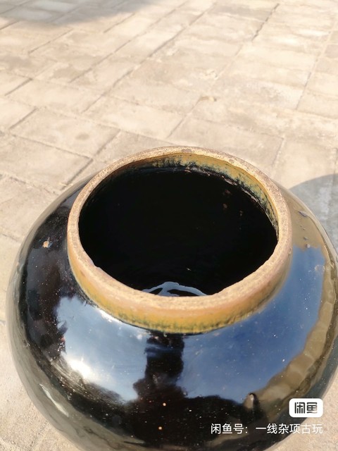 古玩陶瓷黑釉蓋罐拍賣，當(dāng)前價(jià)格2000元