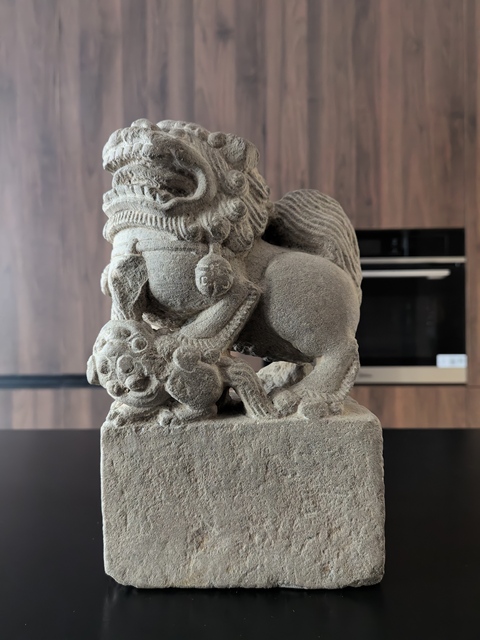 古玩雜項清代官造案頭獅(太師少保)拍賣,當前價格18888元