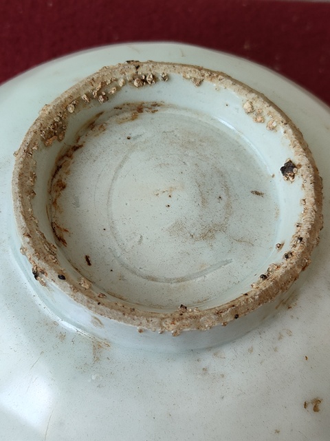 古玩陶瓷明晚期青花四鳳碗拍賣(mài)，當(dāng)前價(jià)格6800元