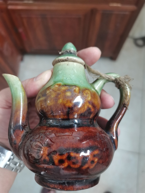 古玩陶瓷葫蘆型執壺拍賣，當前價格800元