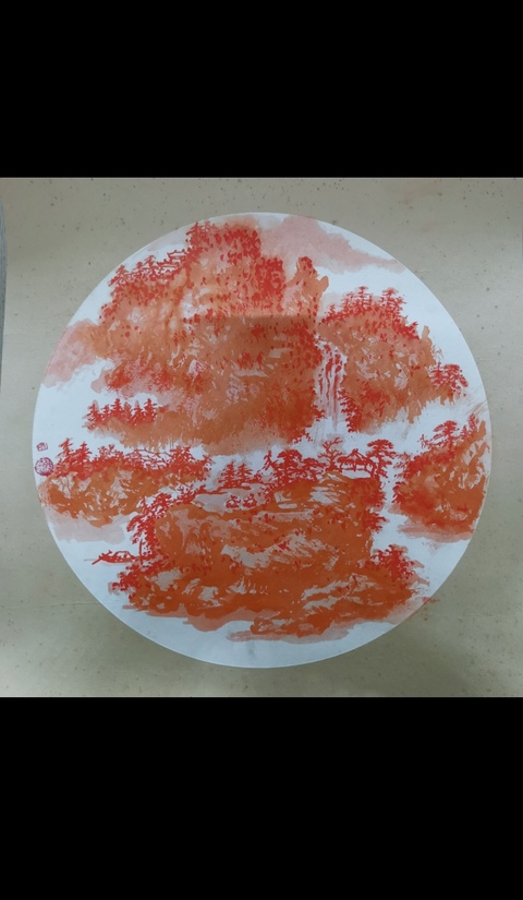古玩字畫彭城八老之一徐州著名山水畫家張榮基山水拍賣,當前價格499元