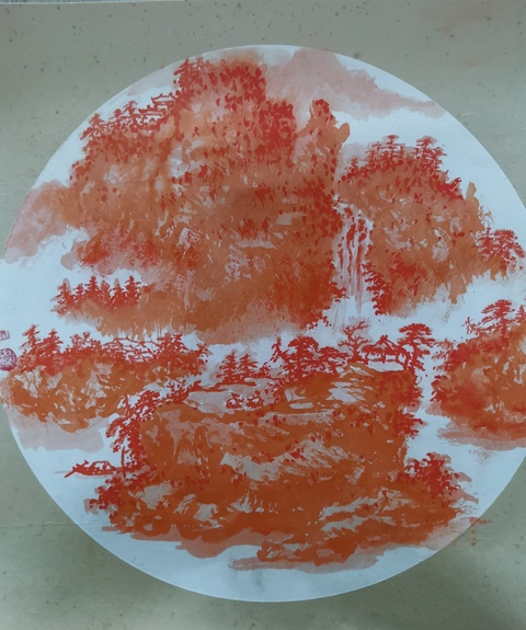 古玩字畫彭城八老之一徐州著名山水畫家張榮基山水拍賣,當前價格499元