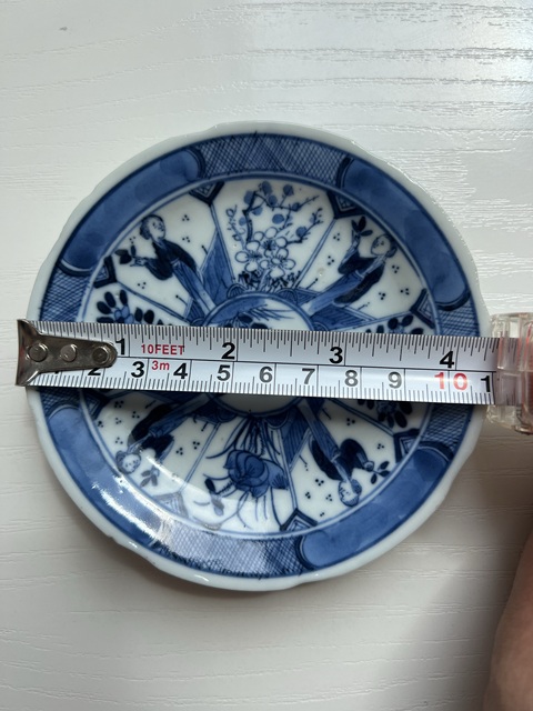 古玩陶瓷光緒·青花四美圖盤拍賣,當前價格100元