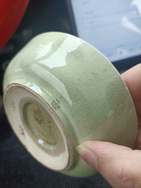 古玩陶瓷晚清綠哥釉洗拍賣,當前價格3888元