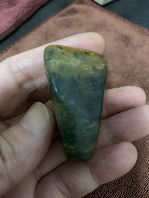 古玩雜項壽山溪蛋田  綠田黃石拍賣，當前價格9999元