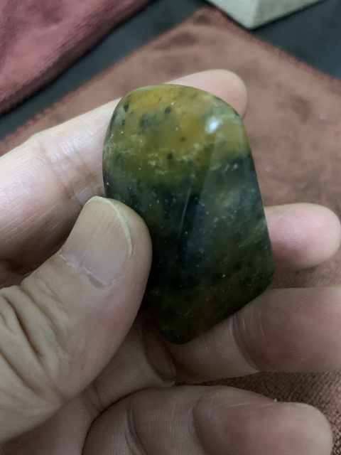 古玩雜項壽山溪蛋田  綠田黃石拍賣，當前價格9999元