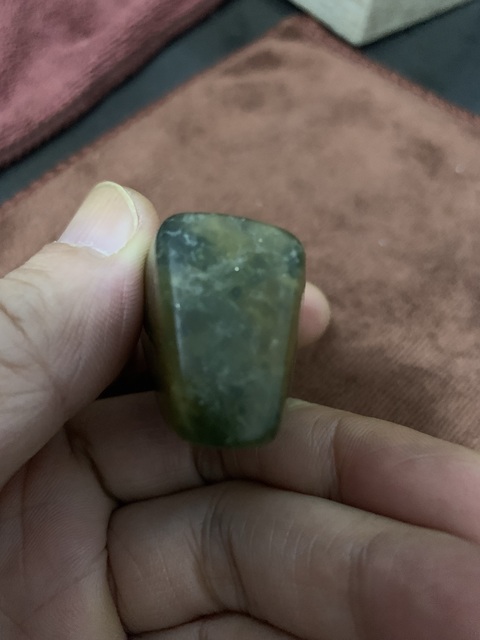 古玩雜項壽山溪蛋田  綠田黃石拍賣，當前價格9999元