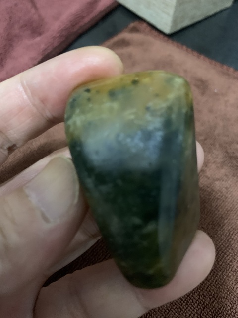 古玩雜項壽山溪蛋田  綠田黃石拍賣，當前價格9999元