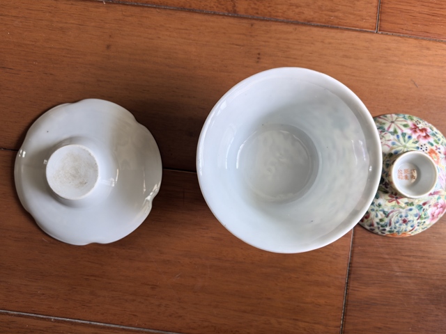 古玩陶瓷三才蓋碗拍賣，當前價格3000元