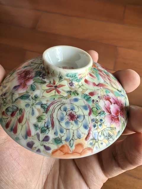 古玩陶瓷三才蓋碗拍賣，當前價格3000元