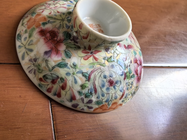 古玩陶瓷三才蓋碗拍賣，當前價格3000元