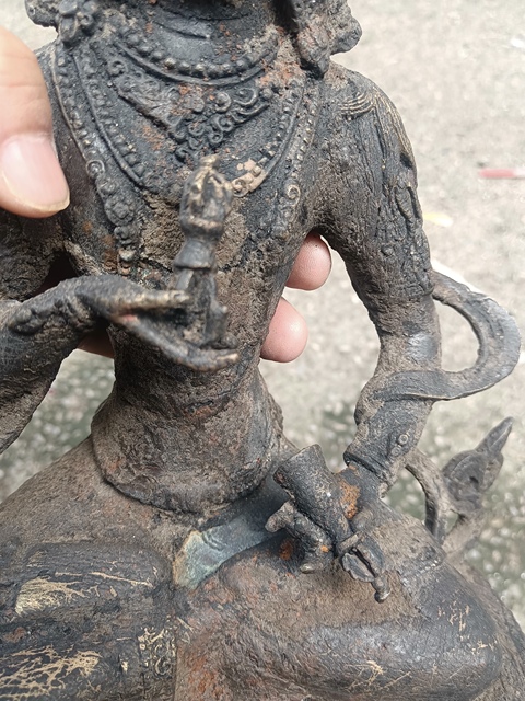 古玩銅器銅金剛手菩薩拍賣，當前價格600元