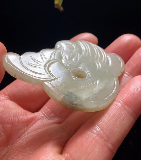 古玩玉器明清和田玉福到眼前佩拍賣,當前價格2500元