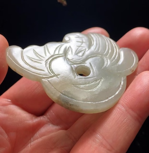 古玩玉器明清和田玉福到眼前佩拍賣,當前價格2500元